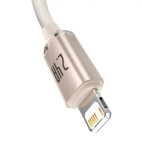 Kabel USB do iP Baseus Crystal Shine 2.4A 2m (różowy) - USB-C to Lightning<<<USB cables<<<GSM Accessories<<<InnproXML