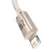 Kabel USB do iP Baseus Crystal Shine 2.4A 2m (różowy) - USB-C to Lightning<<<USB cables<<<GSM Accessories<<<InnproXML