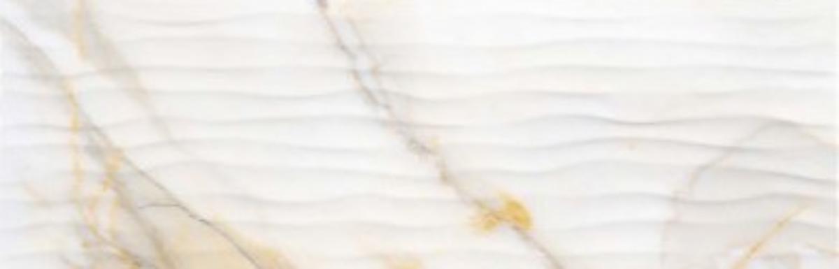 WALL TILE 24.4X74.4 BREEZE WAVE WHITE
