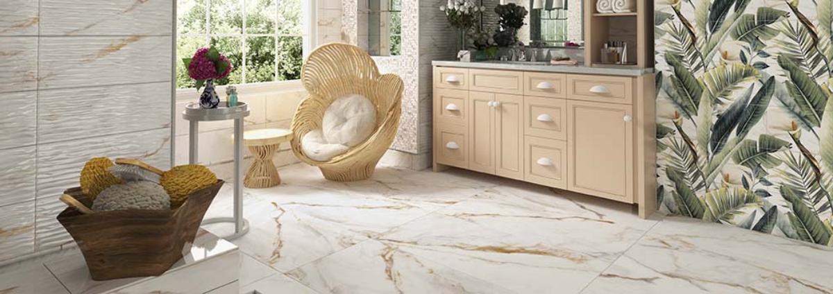 WALL TILE 24.4X74.4 BREEZE WAVE WHITE