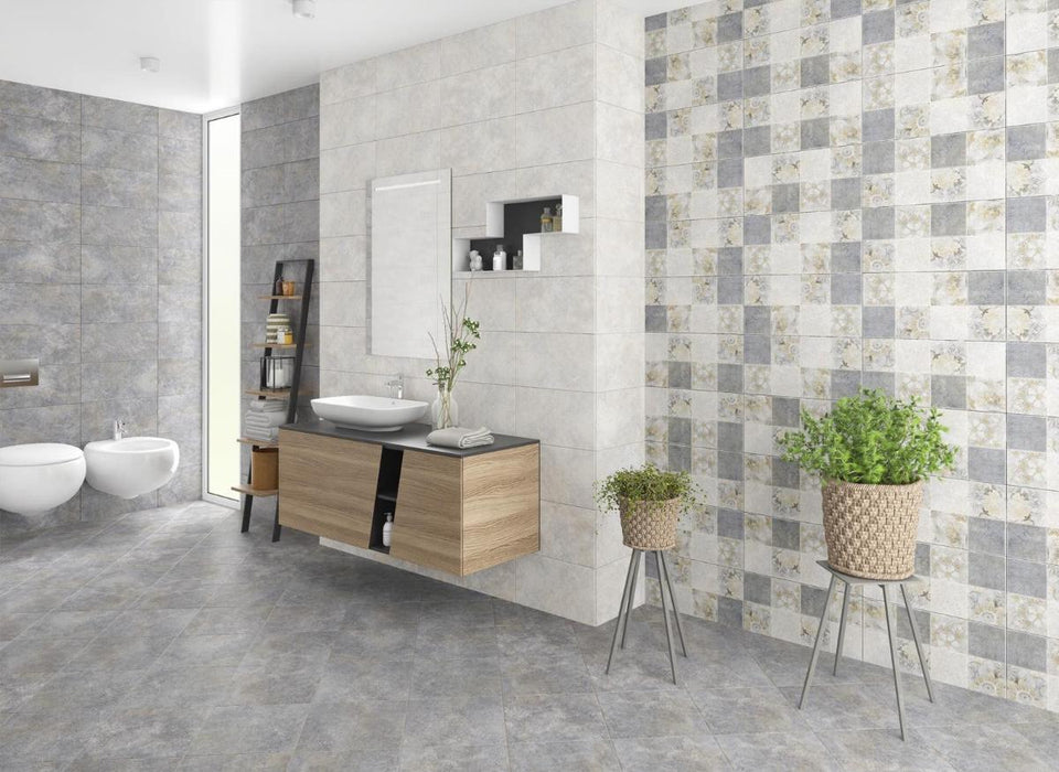 WALL TILE 25X50 ONE LIGHT GRAY