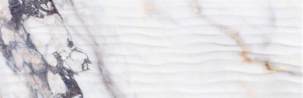 WALL TILE 24.4X74.4 COIN WAVE WHITE