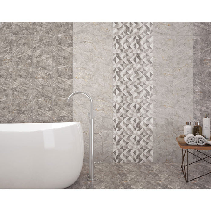 FAIENCE KAI DECOR BRESHA GRAY 25X40 CM