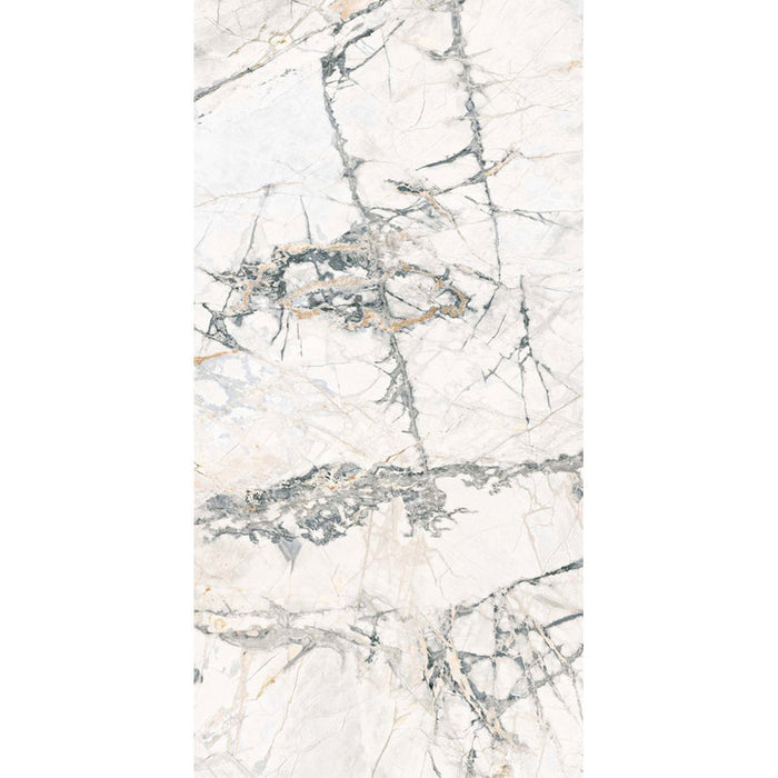 GRANITE GRES KAI ARABESQUE WHITE GLOSS 60X120 CM