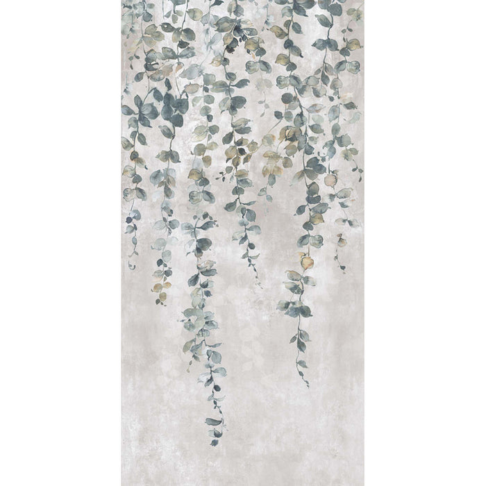 PORCELAIN TILES KAI CEMENTO LEAVES SILVER 60X120 CM