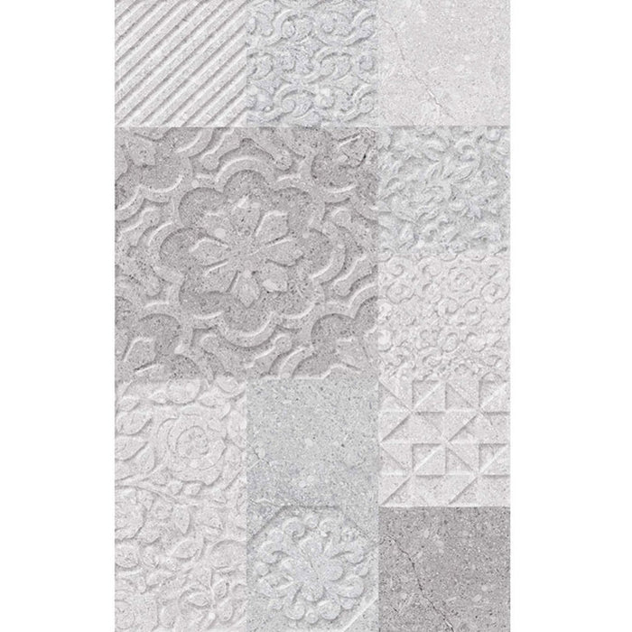 FAIENCE KAI DECOR GRECO RELIEF GRAY 25X40 CM