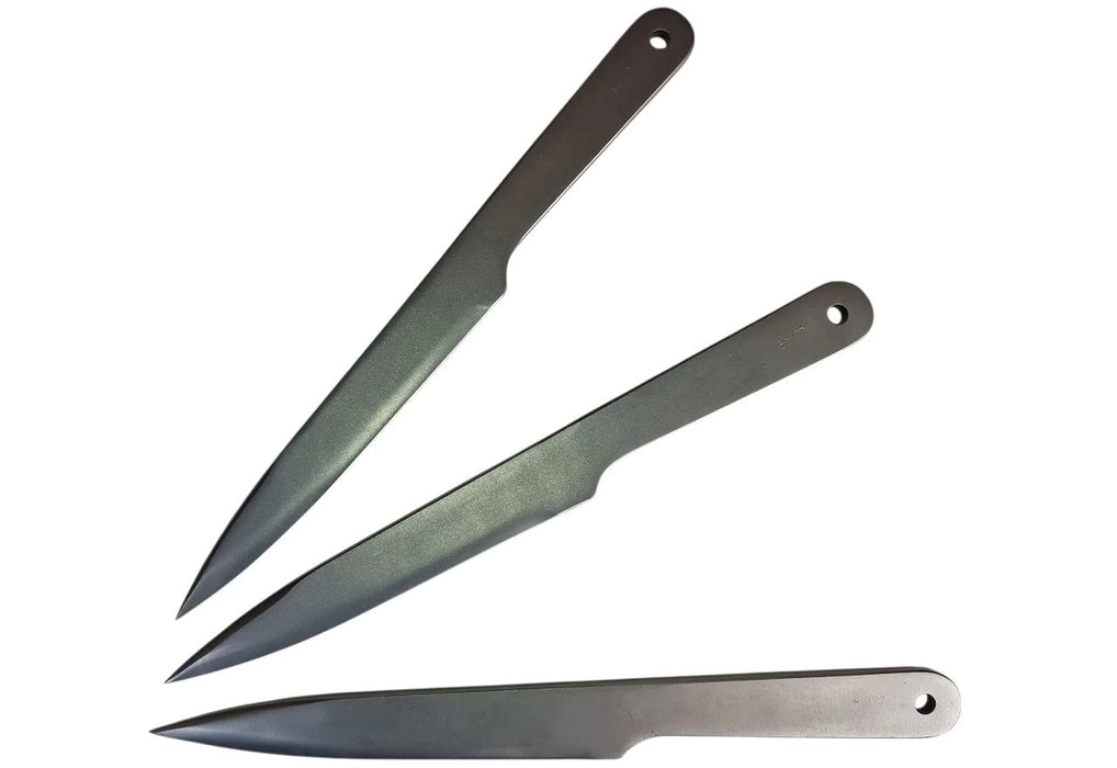 KAL22-SR - Throwing knives, 3 pieces, silver