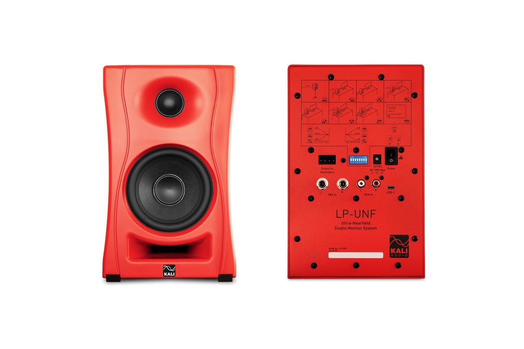 Kali Audio LP-UNF-R - a pair of Bluetooth monitor speakers (red)