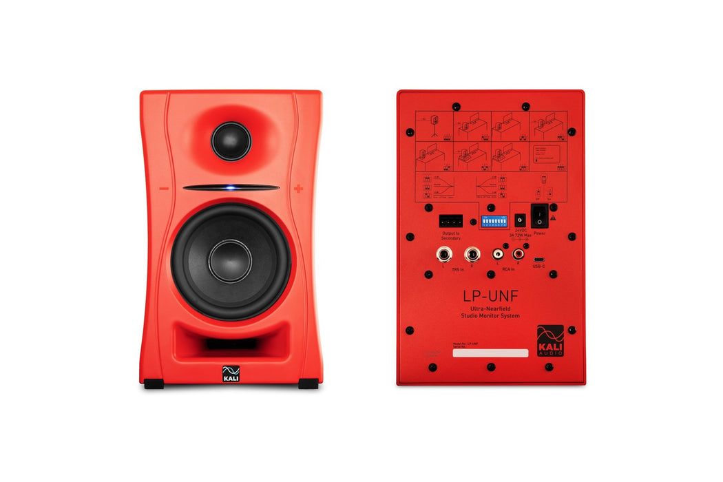 Kali Audio LP-UNF-R - a pair of Bluetooth monitor speakers (red)