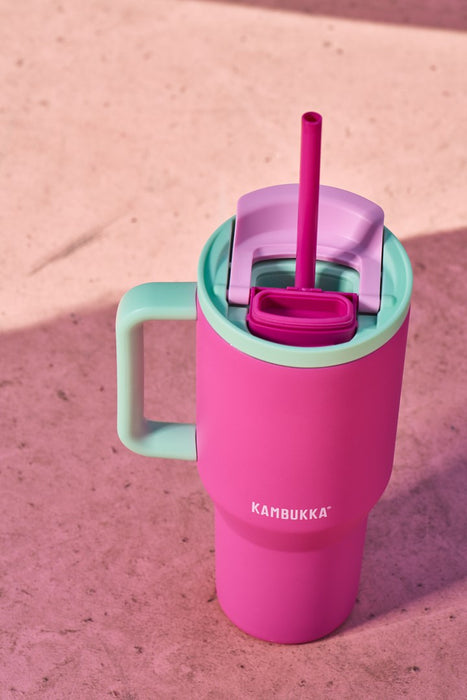 Thermal mug with telescopic straw Kambukka Rio Tumbler 950ml Bubblegum Mint
