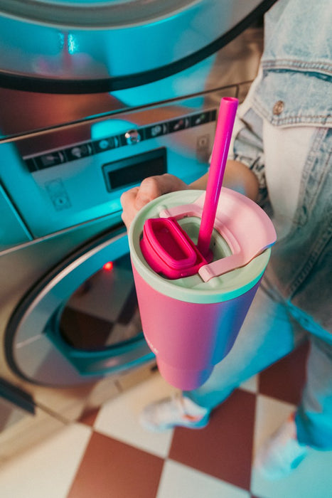 Thermal mug with telescopic straw Kambukka Rio Tumbler 950ml Bubblegum Mint