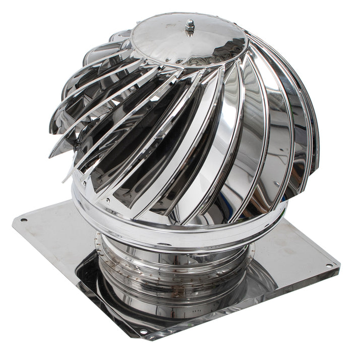 ROTATING CAP WITH STAINLESS STEEL PLATES 250/250MM KAMININOX