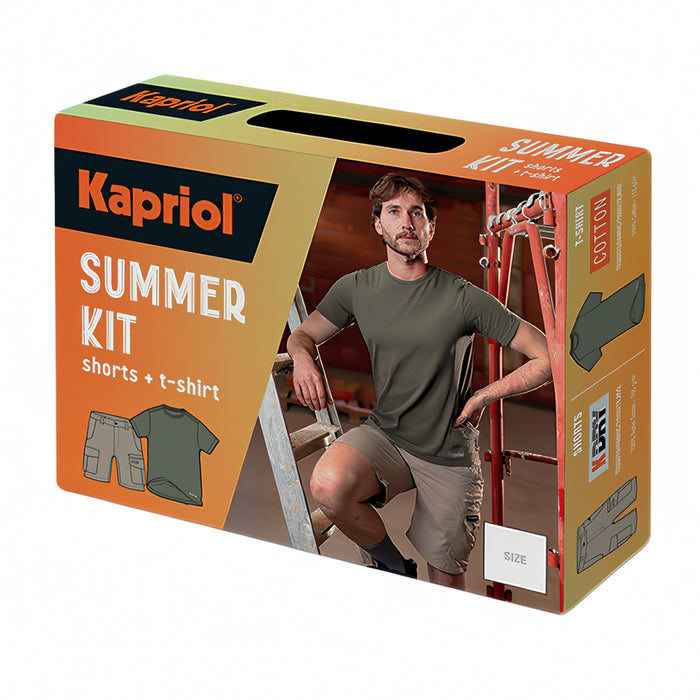 SHORTS AND GREEN T-SHIRT SET KAPRIOL SIZE M