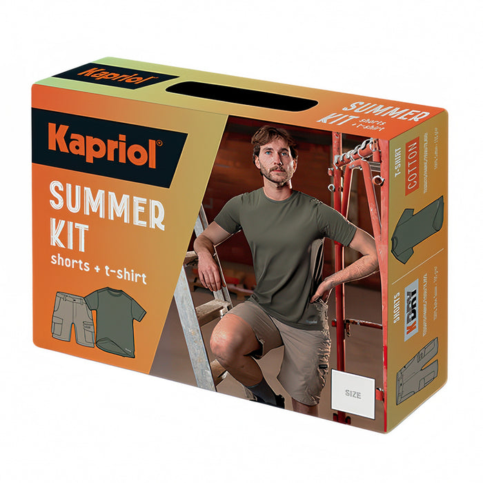 SHORTS AND GREEN T-SHIRT SET KAPRIOL SIZE L