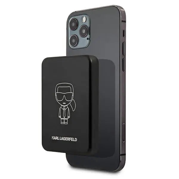 Karl Lagerfeld 3000mAh Inductive Powerbank with MagSafe - Black - Cell phone cases and covers<<<HurtelXML