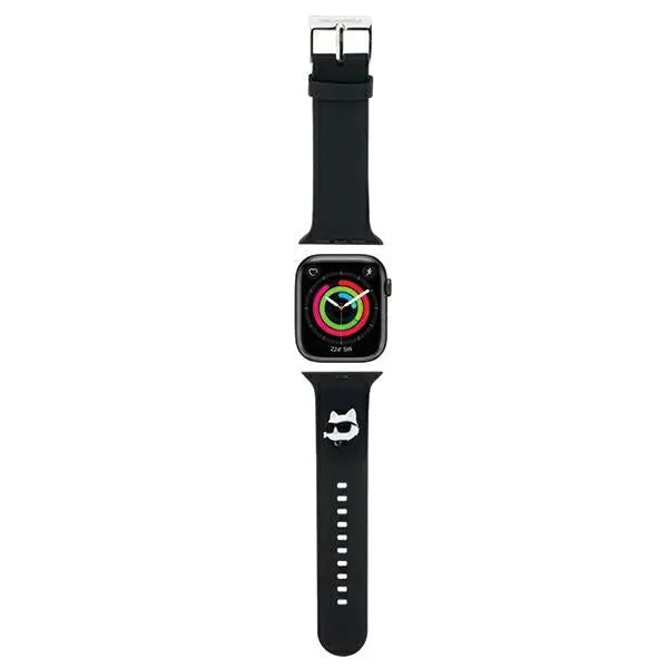 Karl Lagerfeld 3D Rubber Choupette Heads Strap for Apple Watch 38/40/41mm - Black - Other cell phone