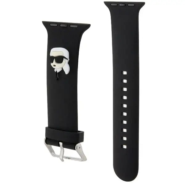 Karl Lagerfeld 3D Rubber Karl Head strap for Apple Watch 38/40/41mm - black - Other cell phone equipment<<<HurtelXML