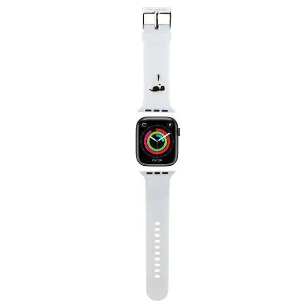 Karl Lagerfeld 3D Rubber Karl Head strap for Apple Watch 38/40/41mm - white - Other cell phone equipment<<<HurtelXML