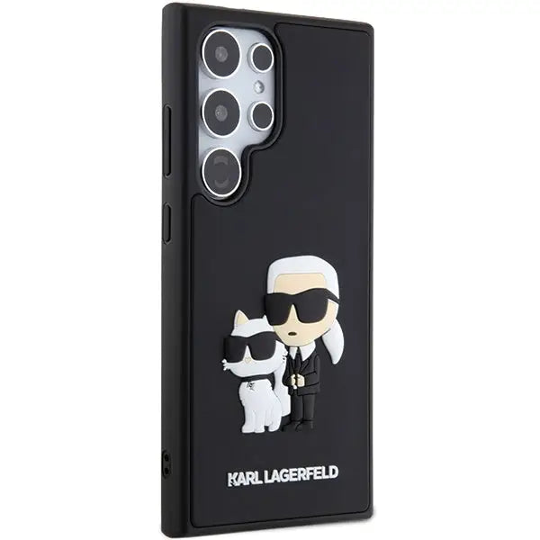 Karl Lagerfeld 3D Rubber Karl&Choupette case for Samsung Galaxy S24 Ultra - black - Cell phone cases
