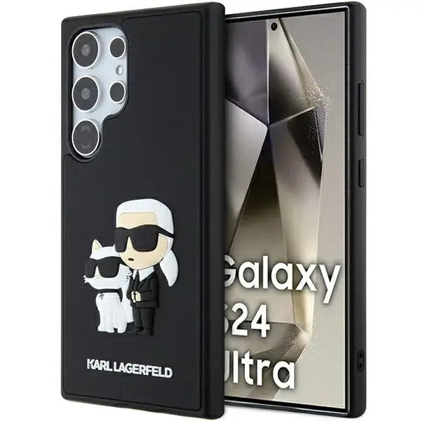 Karl Lagerfeld 3D Rubber Karl&Choupette case for Samsung Galaxy S24 Ultra - black - Cell phone cases