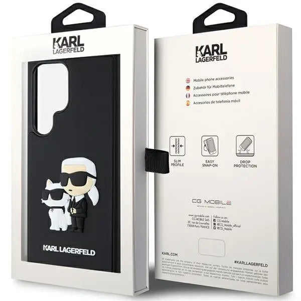 Karl Lagerfeld 3D Rubber Karl&Choupette case for Samsung Galaxy S24 Ultra - black - Cell phone cases