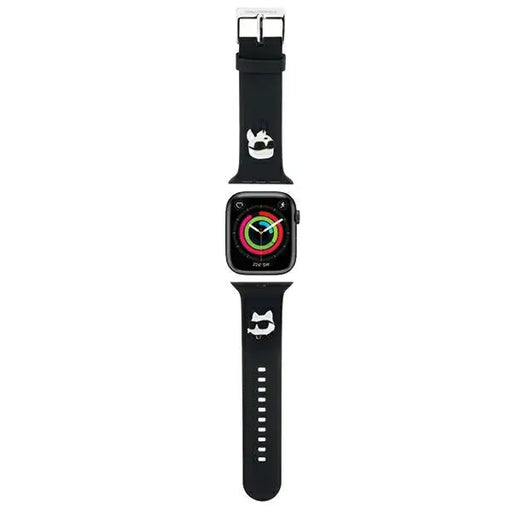Karl Lagerfeld 3D Rubber Karl&Choupette Heads strap for Apple Watch 42/44/45/49mm - black - Other cell phone