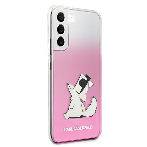 Karl Lagerfeld Choupette Eat Case for Samsung Galaxy S22+ - Pink - Cell phone cases and covers<<<HurtelXML