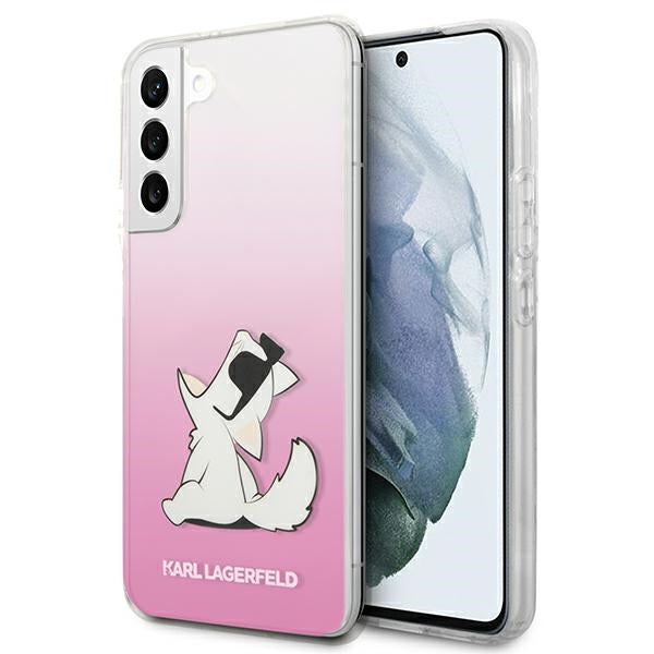 Karl Lagerfeld Choupette Eat Case for Samsung Galaxy S22+ - Pink - Cell phone cases and covers<<<HurtelXML