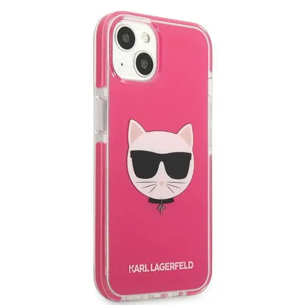 Karl Lagerfeld Choupette Head case for iPhone 13 mini - fuchsia - Cell phone cases and covers<<<HurtelXML