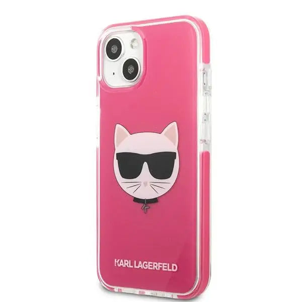Karl Lagerfeld Choupette Head case for iPhone 13 mini - fuchsia - Cell phone cases and covers<<<HurtelXML
