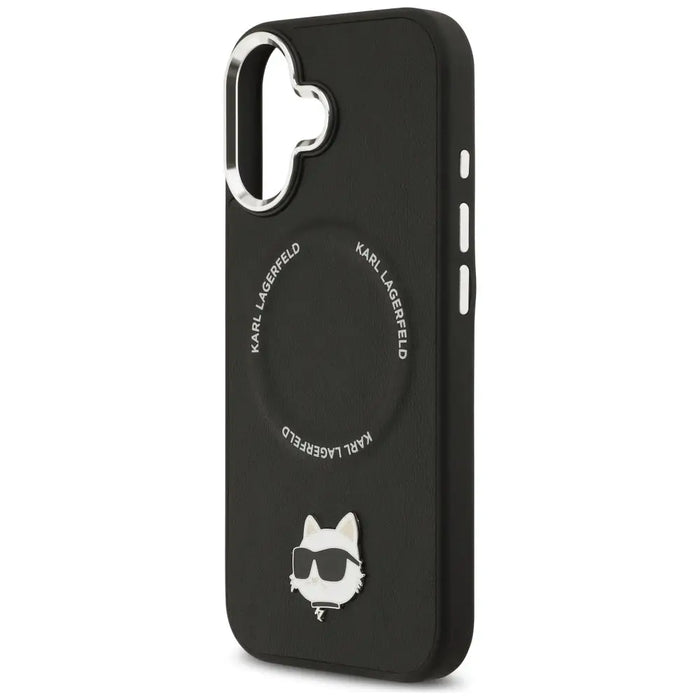 Karl Lagerfeld Choupette Pin MagSafe Case for iPhone 17 - Black - Cell phone cases and covers<<<HurtelXML