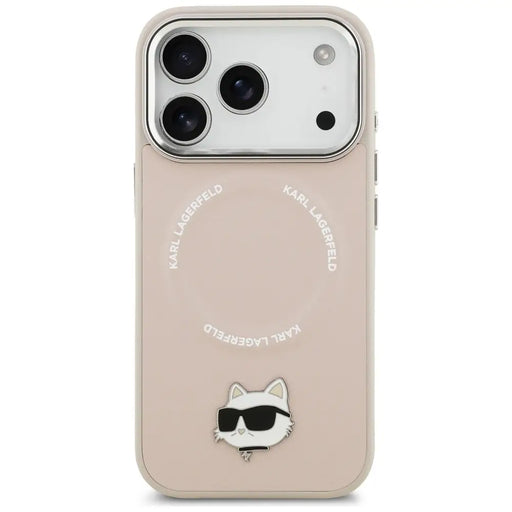 Karl Lagerfeld Choupette Pin MagSafe Case for iPhone 17 Pro Max - Pink - Cell phone cases and covers<<<HurtelXML