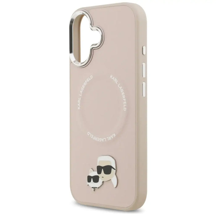 Karl Lagerfeld Karl & Choupette Pins MagSafe Case for iPhone 17 Pink - Cell phone cases and covers<<<HurtelXML