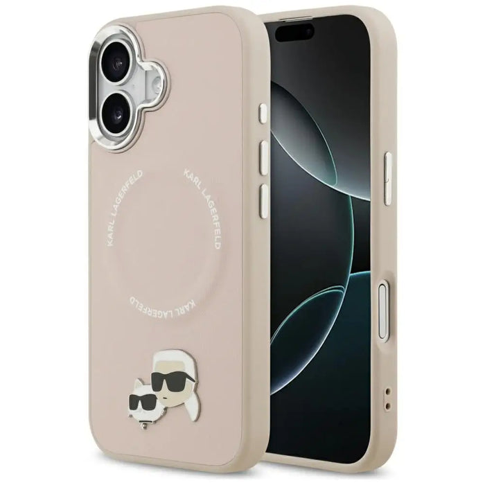 Karl Lagerfeld Karl & Choupette Pins MagSafe Case for iPhone 17 Pink - Cell phone cases and covers<<<HurtelXML