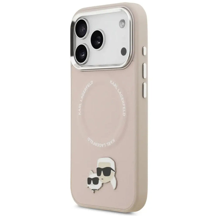 Karl Lagerfeld Karl & Choupette Pins MagSafe Case for iPhone 17 Pro - Pink - Cell phone cases and covers<<<HurtelXML
