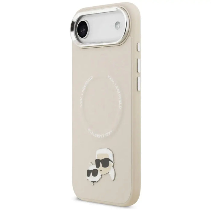 Karl Lagerfeld Karl & Choupette Pins MagSafe Case for iPhone Air - Beige - Cell phone cases and covers<<<HurtelXML