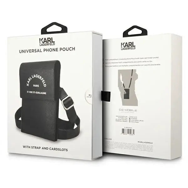 Karl Lagerfeld Embossed RSG handbag - black - Others<<<HurtelXML