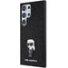 Karl Lagerfeld Fixed Glitter Ikonik Logo Metal Pin Case for Samsung Galaxy S24 Ultra - Black - Cell phone cases