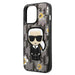 Karl Lagerfeld Flower Ikonik Karl case for iPhone 13 Pro / iPhone 13 - gray - Cell phone cases and covers<<<HurtelXML