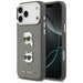 Karl Lagerfeld FW Grained Karl & Choupette Heads Pins & Logo iPhone 17 Pro Max Case - Gray - Cell phone cases