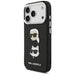 Karl Lagerfeld FW Grained Karl & Choupette Heads Pins & Logo iPhone 17 Pro Case - Black - Cell phone cases