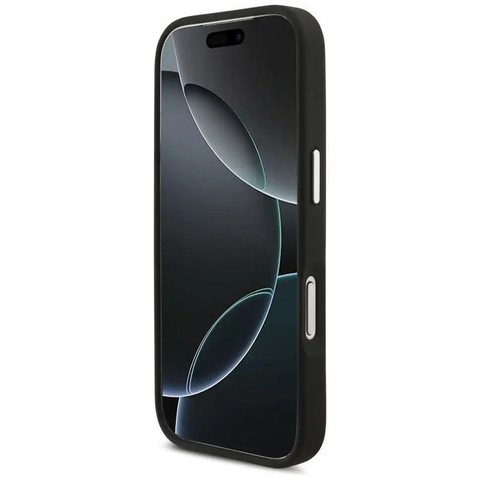 Karl Lagerfeld FW Grained Karl & Choupette Heads Pins & Logo iPhone 17 Pro Case - Black - Cell phone cases