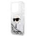 Karl Lagerfeld Glitter Karl’s Head case for iPhone 14 Pro Max - silver - Cell phone cases and covers<<<HurtelXML