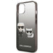 Karl Lagerfeld Gradient Ikonik Karl&Choupette Case for iPhone 13 mini - Black - Cell phone cases and covers<<<HurtelXML