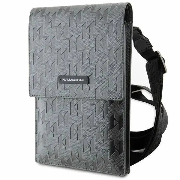 Karl Lagerfeld Handbag KLWBSAMSMG silver/silver Saffiano Mongram Plaque - Others<<<HurtelXML