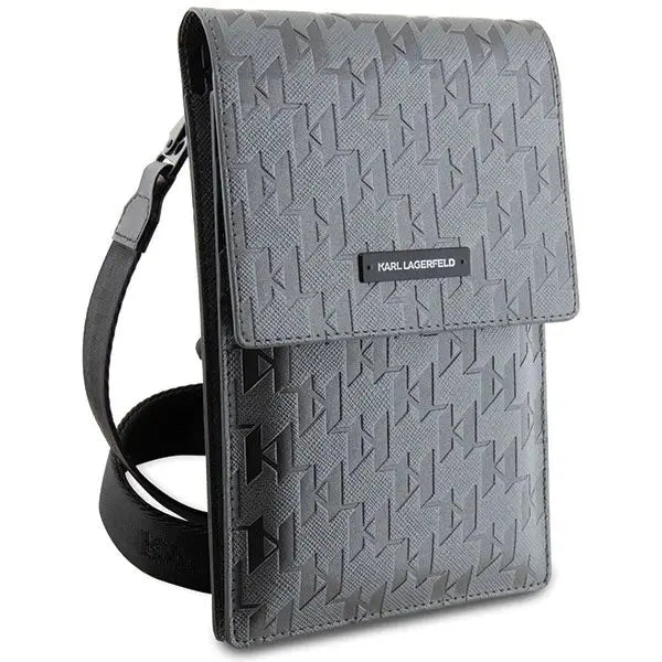 Karl Lagerfeld Handbag KLWBSAMSMG silver/silver Saffiano Mongram Plaque - Others<<<HurtelXML