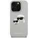 Karl Lagerfeld HC 3D Rubber Double Heads iPhone 16 Pro Case - Beige - Cell phone cases and covers<<<HurtelXML
