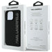 Karl Lagerfeld HC 3D Rubber Elongated Glitter iPhone 16 Pro Max Case - Black - Cell phone cases and covers<<<HurtelXML