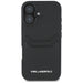 Karl Lagerfeld HC Grained PU Cardslot Metal Elong iPhone 16 Case - Black - Cell phone cases and covers<<<HurtelXML
