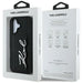 Karl Lagerfeld HC Grained PU Cardslot Metal Signature iPhone 16 Case - Black - Cell phone cases and covers<<<HurtelXML